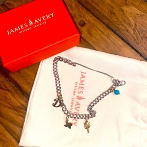 James Avery Silver bracelet with gold charms